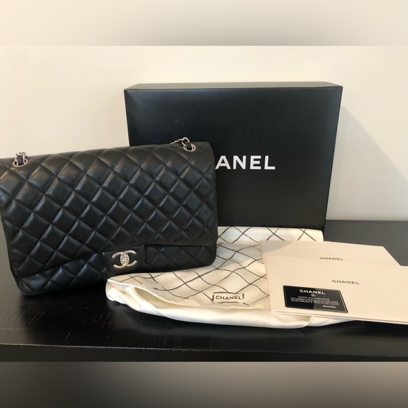 CHANEL, Bags, Chanel Maxi Classic Flap Bag In Lambskin